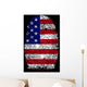 USA Fingerprint Vector Wall Mural