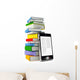 Mobile Phone and Books Wall Decal