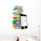 Mobile Phone and Books Wall Decal