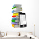 Mobile Phone and Books Wall Decal