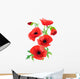 Red poppy Wall Decal