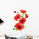 Red poppy Wall Decal