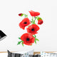 Red poppy Wall Decal