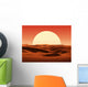 sunset in desert Wall Mural