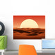sunset in desert Wall Mural