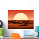 sunset in desert Wall Mural