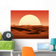 sunset in desert Wall Mural