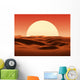 sunset in desert Wall Mural