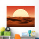 sunset in desert Wall Mural
