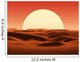 sunset in desert Wall Mural