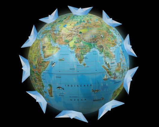 To round the Globe Wall Mural