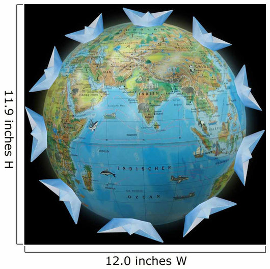 To round the Globe Wall Mural