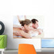 Loving couple having an acupunctre therapy Wall Mural