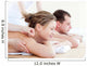 Loving couple having an acupunctre therapy Wall Mural