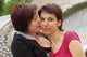 Women Kiss Wall Mural