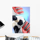 soccer - football goal keeper stretching for ball Wall Mural