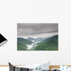 Early morning fog and cloud mountain valley landscape Wall Mural
