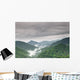 Early morning fog and cloud mountain valley landscape Wall Mural
