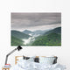 Early morning fog and cloud mountain valley landscape Wall Mural