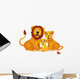 Lion Family Wall Decal