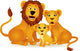 Lion Family Wall Decal