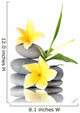 Yellow flowers on stacked stones Wall Decal