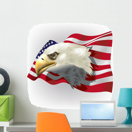 Us Patriotic Theme Wall Decal