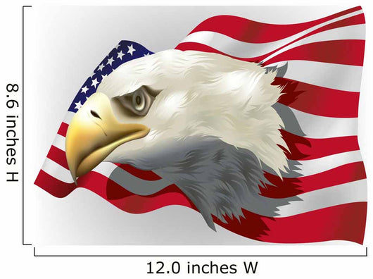 Us Patriotic Theme Wall Decal