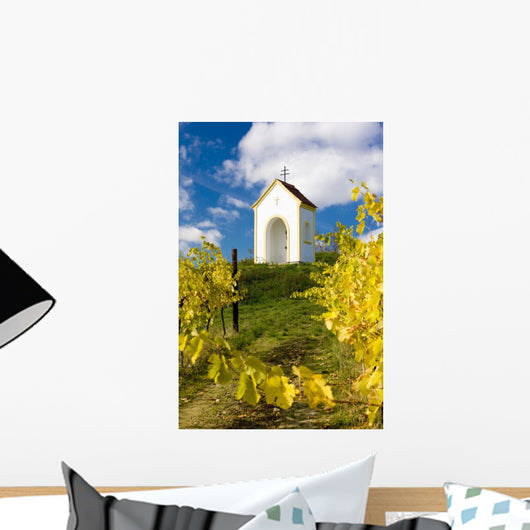 chapel near Hnanice, Znojmo Region, Czech Republic Wall Mural
