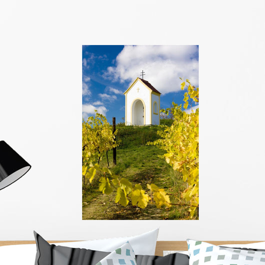 chapel near Hnanice, Znojmo Region, Czech Republic Wall Mural