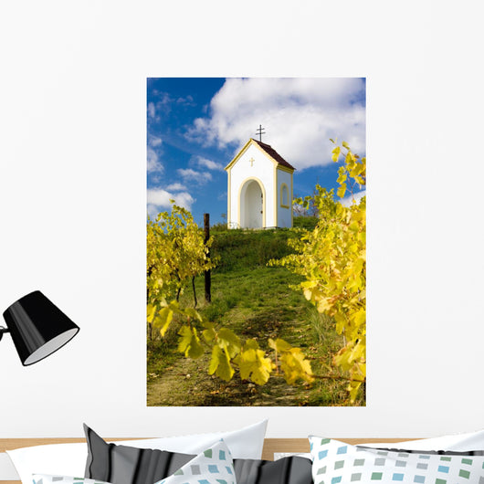 chapel near Hnanice, Znojmo Region, Czech Republic Wall Mural