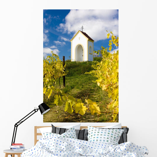 chapel near Hnanice, Znojmo Region, Czech Republic Wall Mural