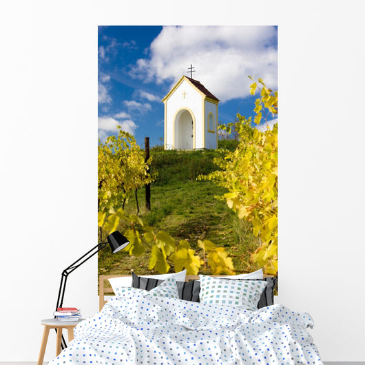 chapel near Hnanice, Znojmo Region, Czech Republic Wall Mural