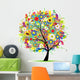 Floral tree beautiful, summer Wall Decal