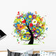 Floral tree beautiful Wall Decal