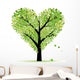 Valentine Tree Love Leaf From Hearts Wall Mural