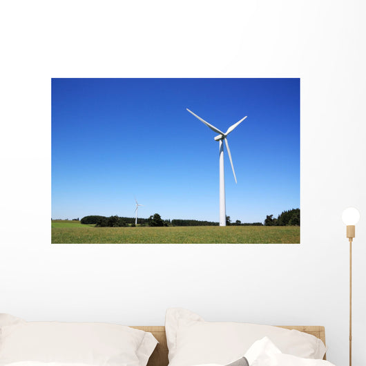 Wind Turbines Sustainable Energy horizontal Wall Mural