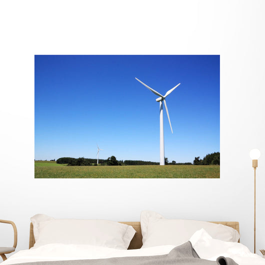 Wind Turbines Sustainable Energy horizontal Wall Mural