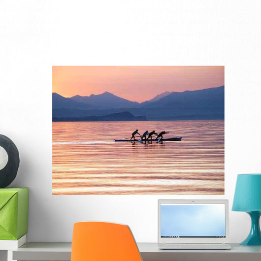 Vogatori Al Lago Wall Decal
