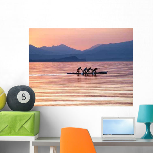 Vogatori Al Lago Wall Decal