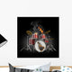 Drums in Fire Wall Mural
