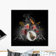 Drums in Fire Wall Mural
