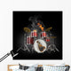 Drums in Fire Wall Mural