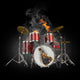 Drums in Fire Wall Mural