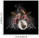 Drums in Fire Wall Mural