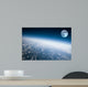 Planet Earth and Moon Wall Mural
