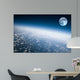 Planet Earth and Moon Wall Mural
