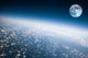 Planet Earth and Moon Wall Mural