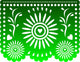 Dia de Muertos Papel Picado Wall Mural