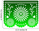 Dia de Muertos Papel Picado Wall Mural